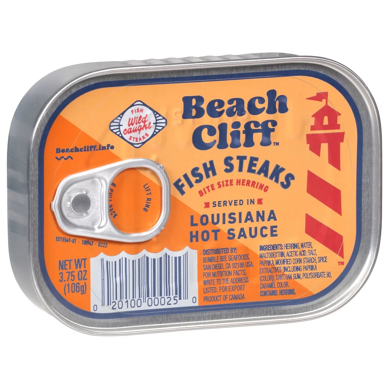Beach Cliff Fish Steaks in Louisiana Hot Sauce Shop Canned & Dried