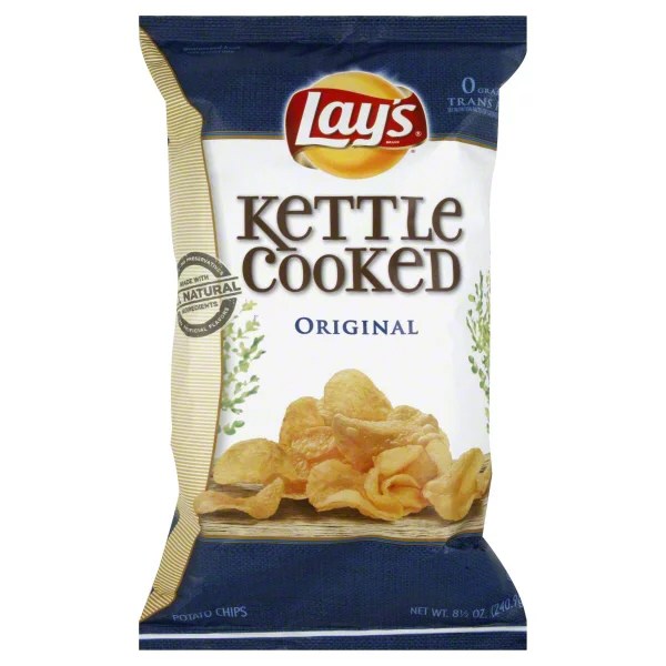 Lay's Kettle Cooked Original Potato Chips Shop Snacks & Candy at HEB