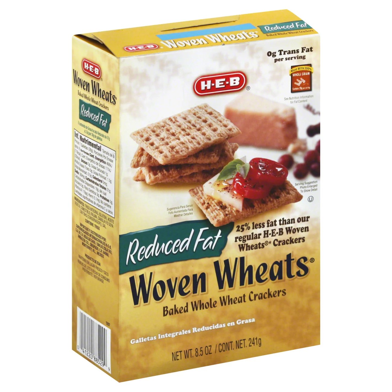 HEB ReducedFat Woven Wheat Crackers Shop Crackers & Breadsticks at