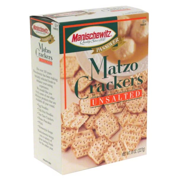 Manischewitz Unsalted Miniature Matzo Crackers Shop Crackers