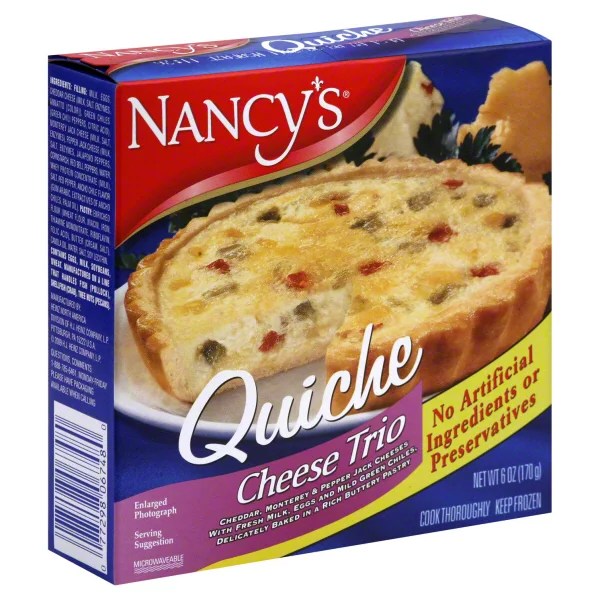 Nancy's Quiche Cheese Trio Shop Entrees & Sides at HEB