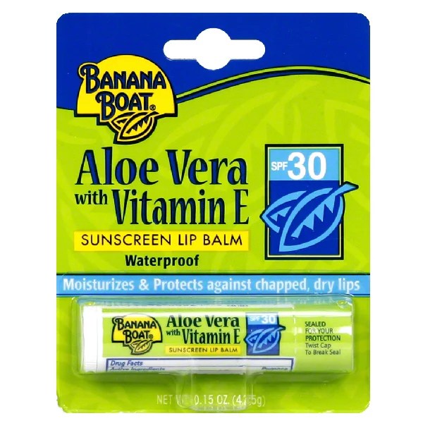 Banana Boat Aloe Vera With Vitamin E Sunscreen Lip Balm SPF 30 Shop Medicines & Treatments at