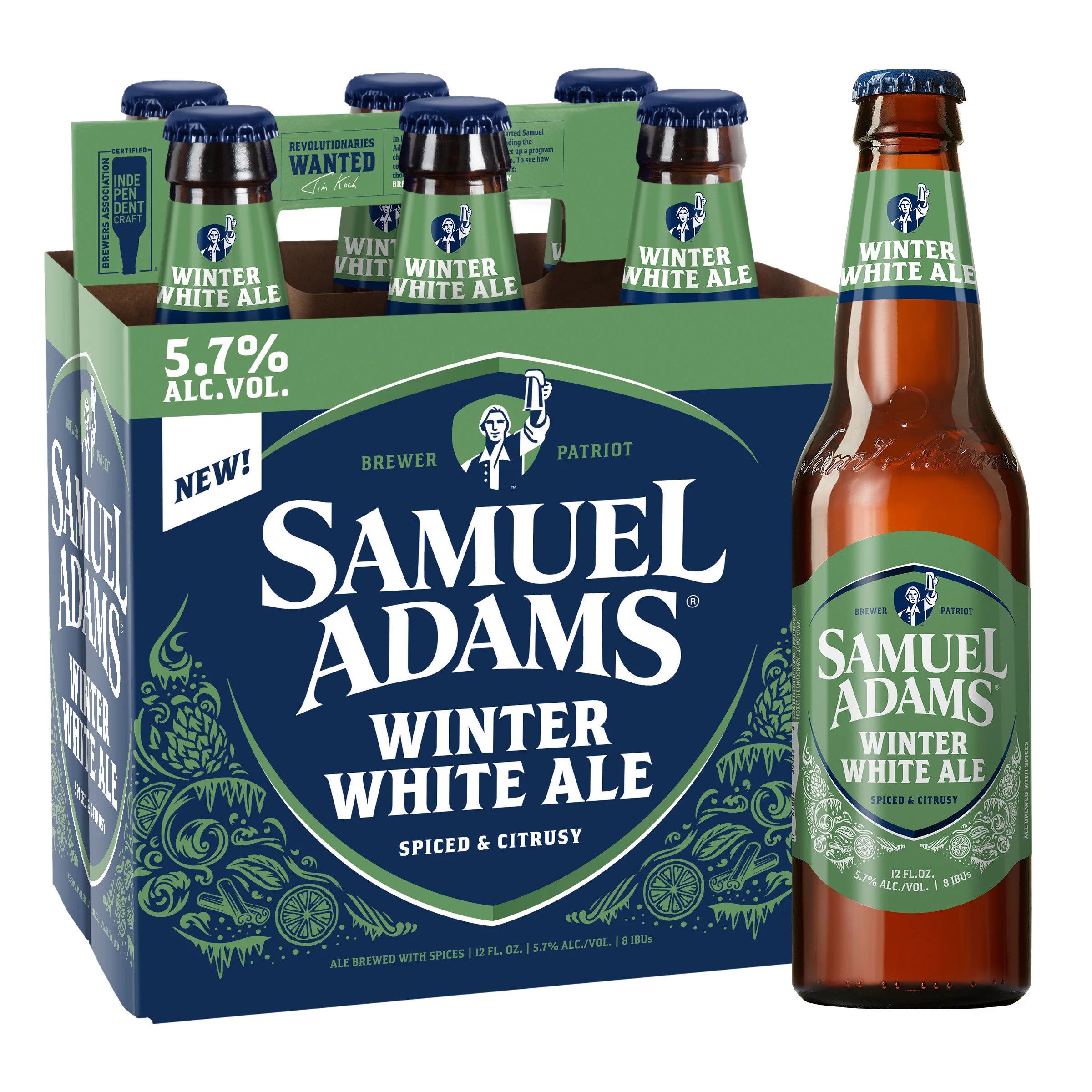 Samuel Adams Cold Snap Seasonal Beer 12 oz Bottles Shop Beer at HEB