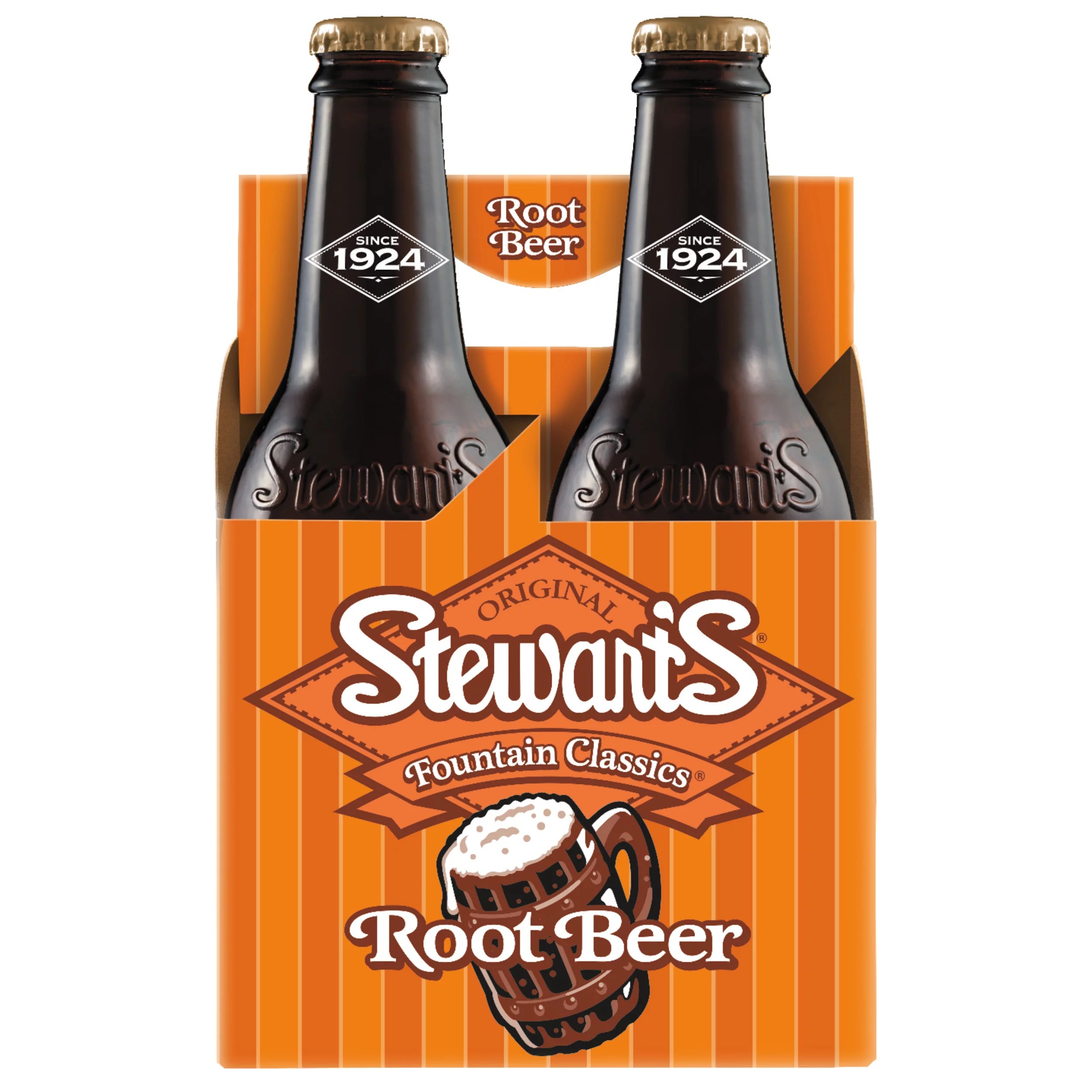 Stewart's Fountain Classics Root beer 12 oz Bottles Shop Soda at HEB