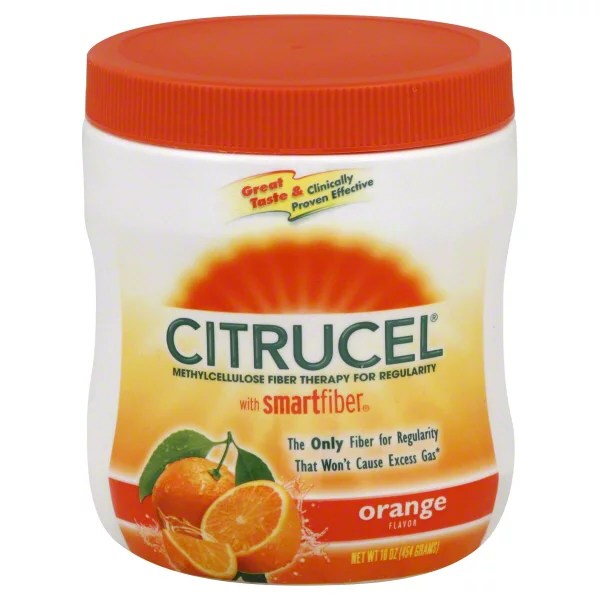 Citrucel Methylcellulose Fiber Therapy with SmartFiber Orange Flavor