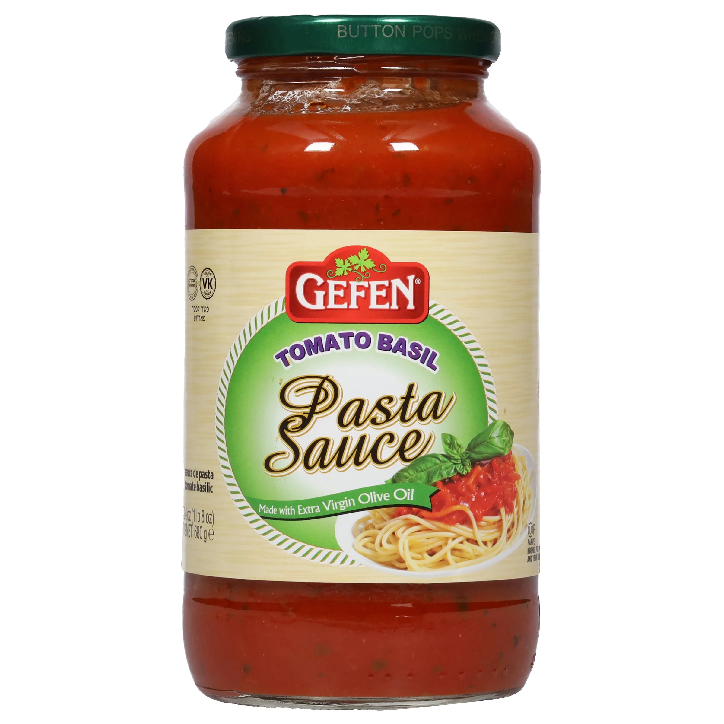 Gefen Kosher Tomato Basil Pasta Sauce Shop Pasta Sauces at HEB