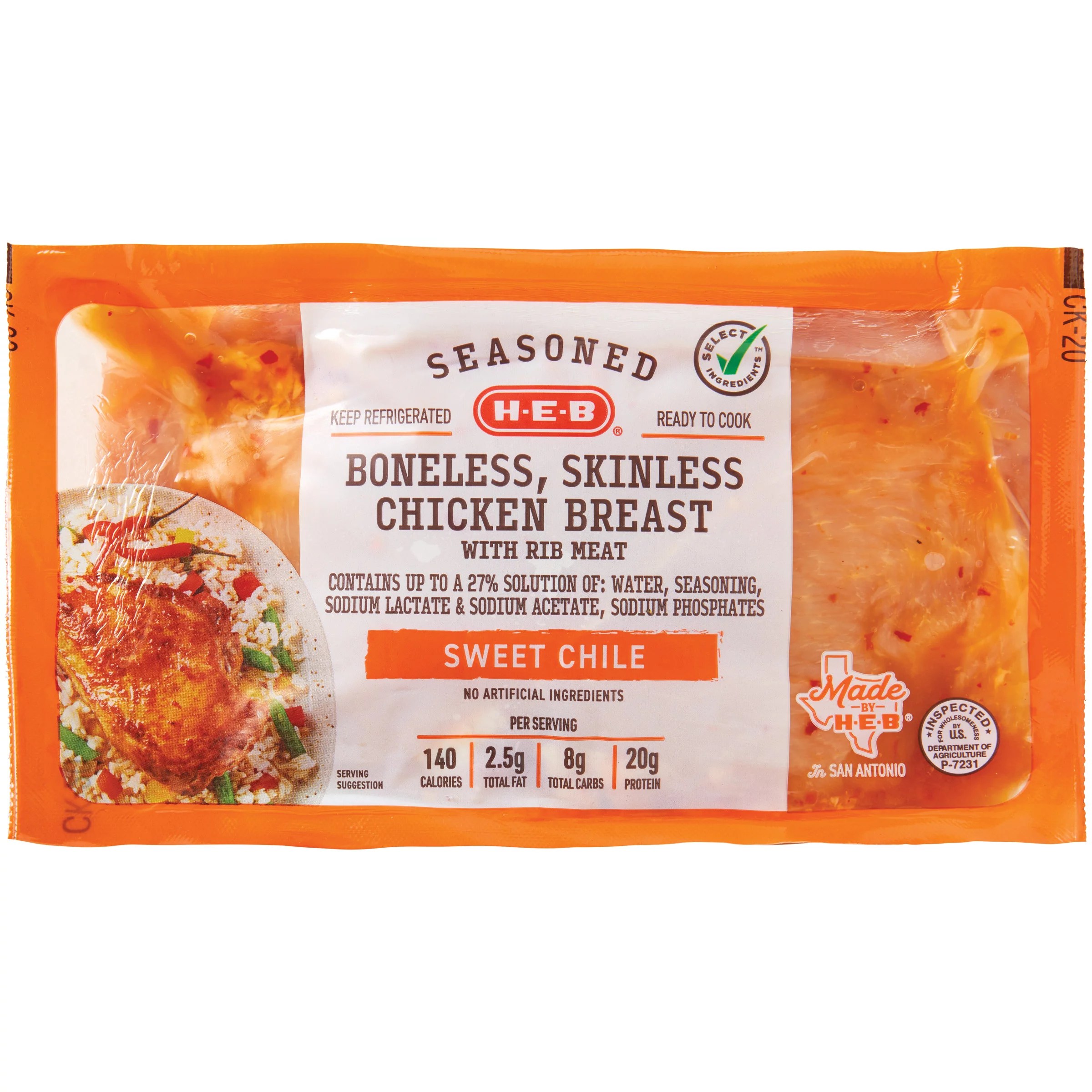 HEB Seasoned Boneless Skinless Sweet Chili Chicken Breast Shop