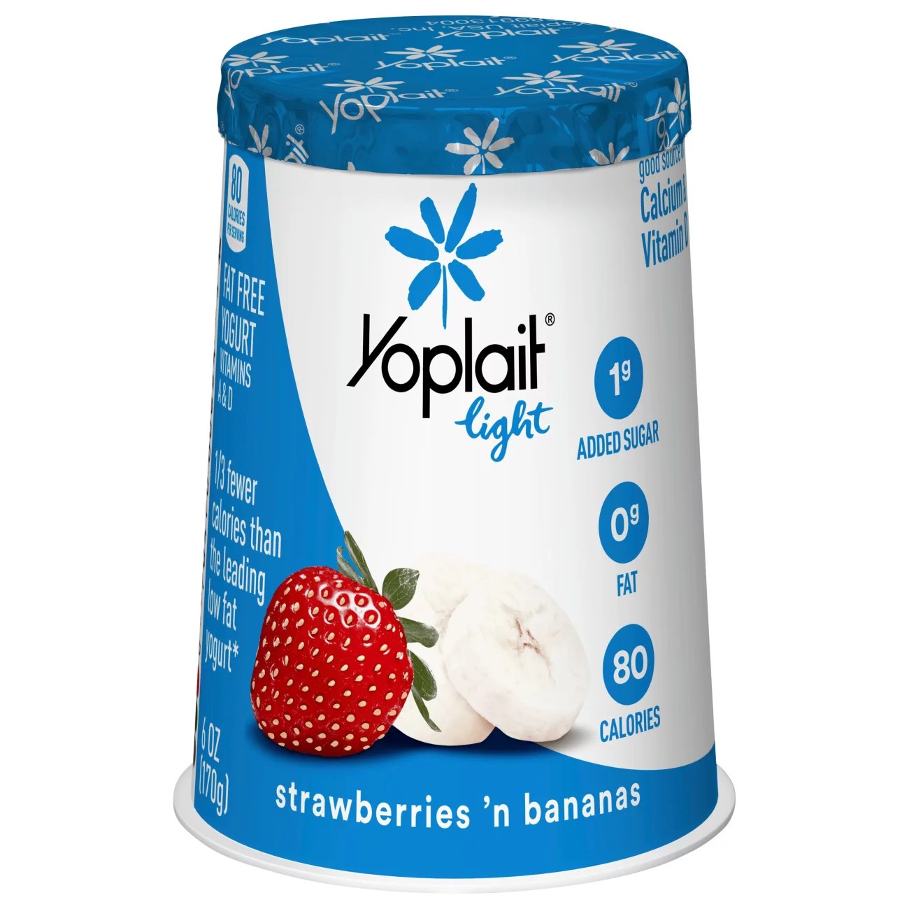 Yoplait Light Fat Free Strawberries 'N Bananas Yogurt Shop Yogurt at