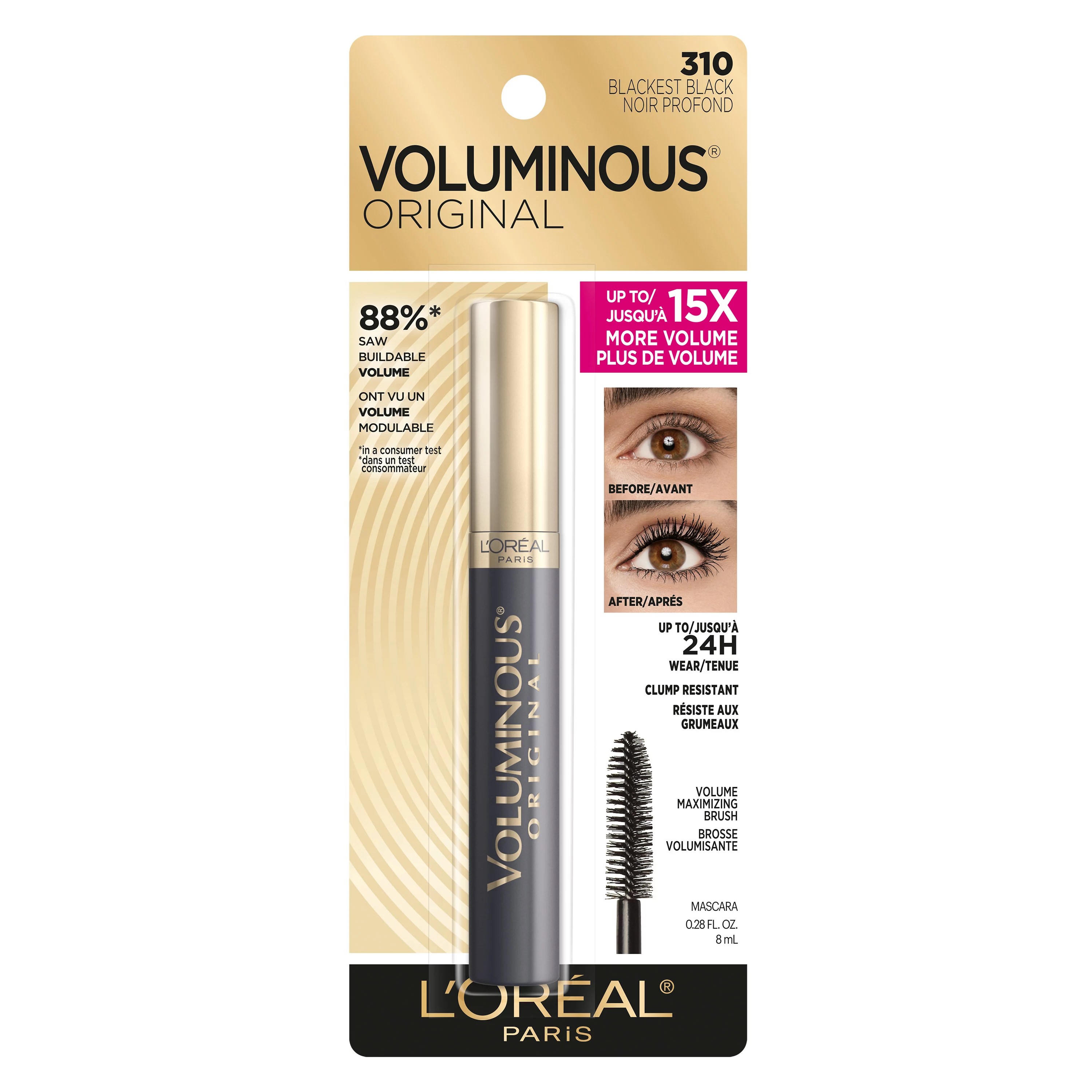 L'Oreal Paris Voluminous Original Mascara, Blackest Black Shop Eyes