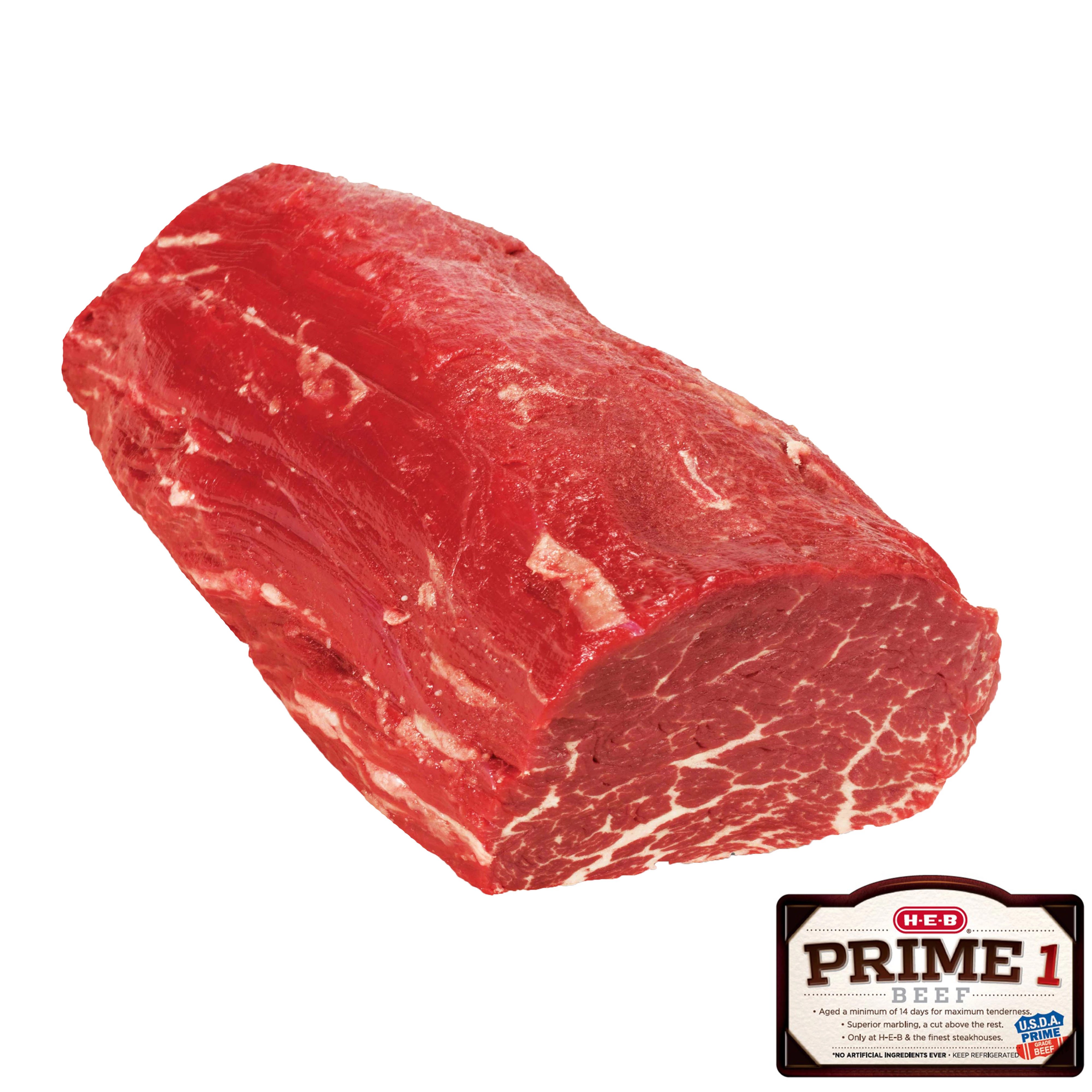 HEB Prime 1 Beef Chateaubriand Tenderloin Roast USDA Prime Shop