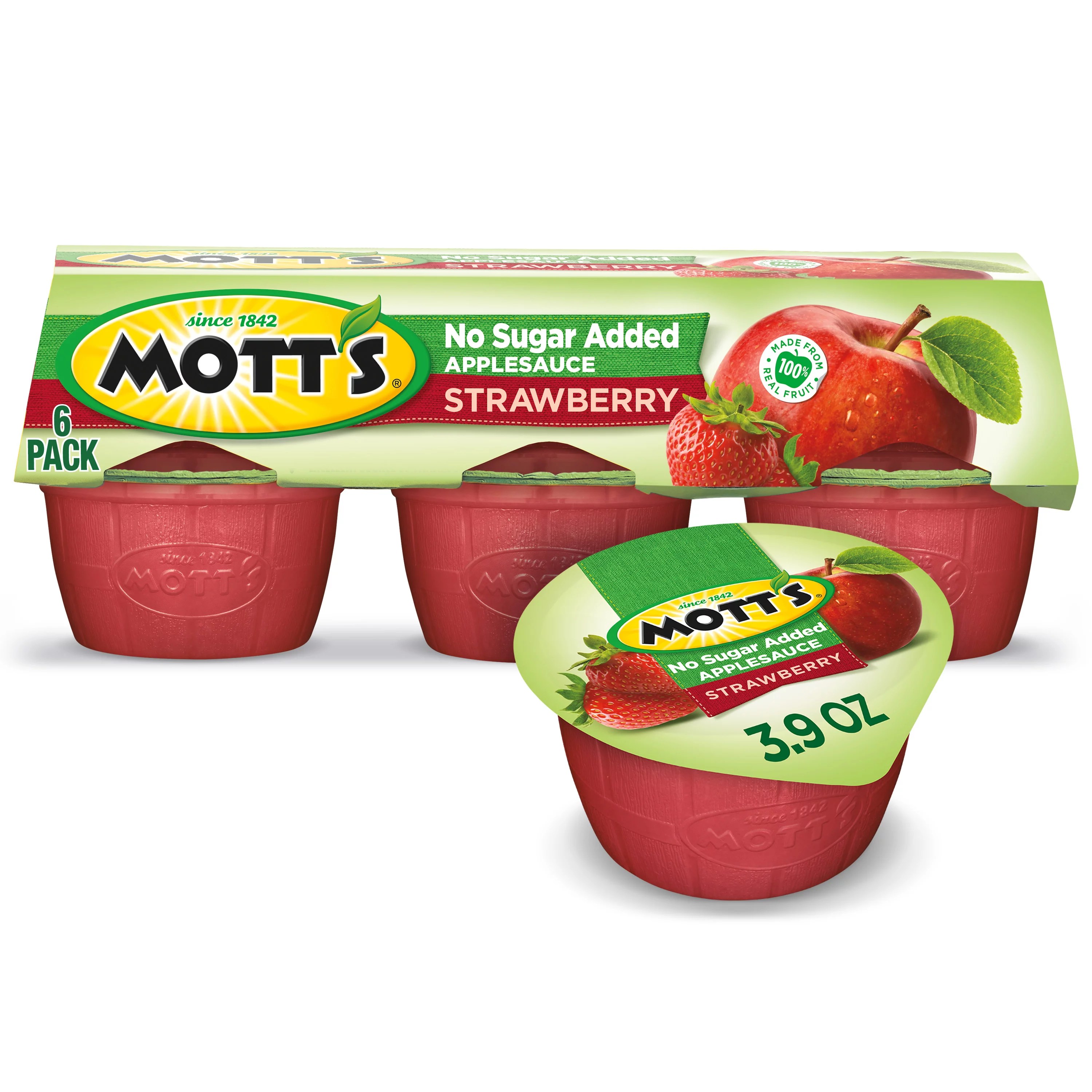 Mott's Healthy Harvest Summer Strawberry Apple Sauce Shop Fruit at HEB