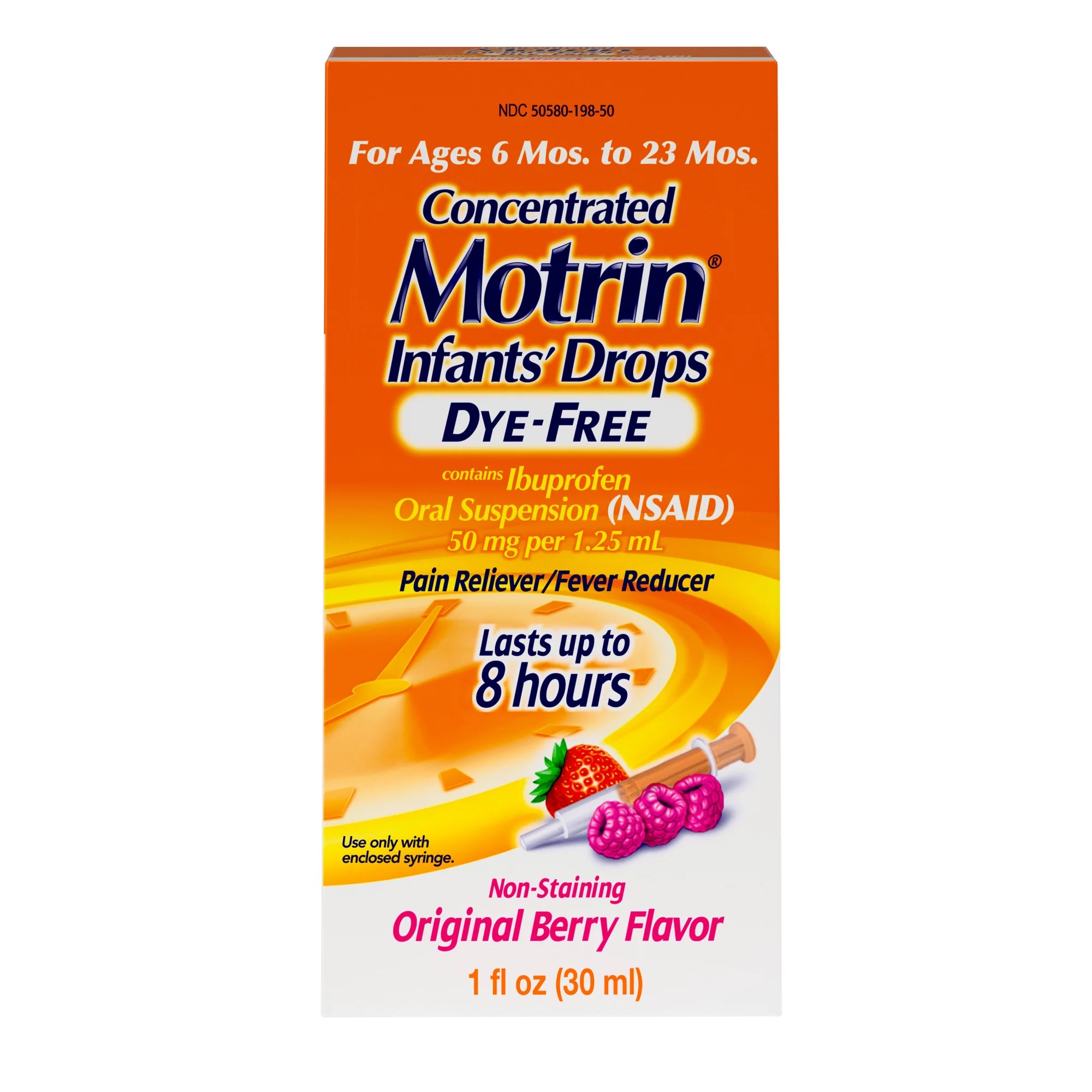 Infant's Motrin Concentrated Drops, DyeFree, Berry Shop Pain Relievers at HEB