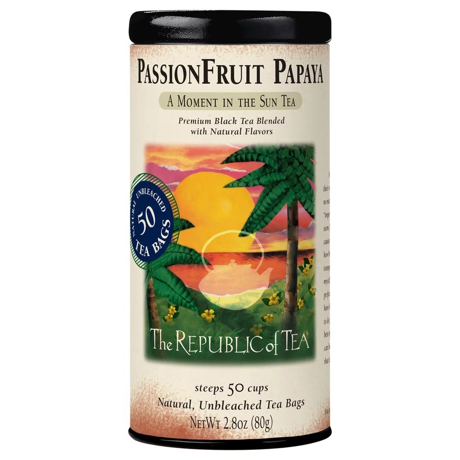The Republic of Tea PassionFruit Papaya Black Tea Bags