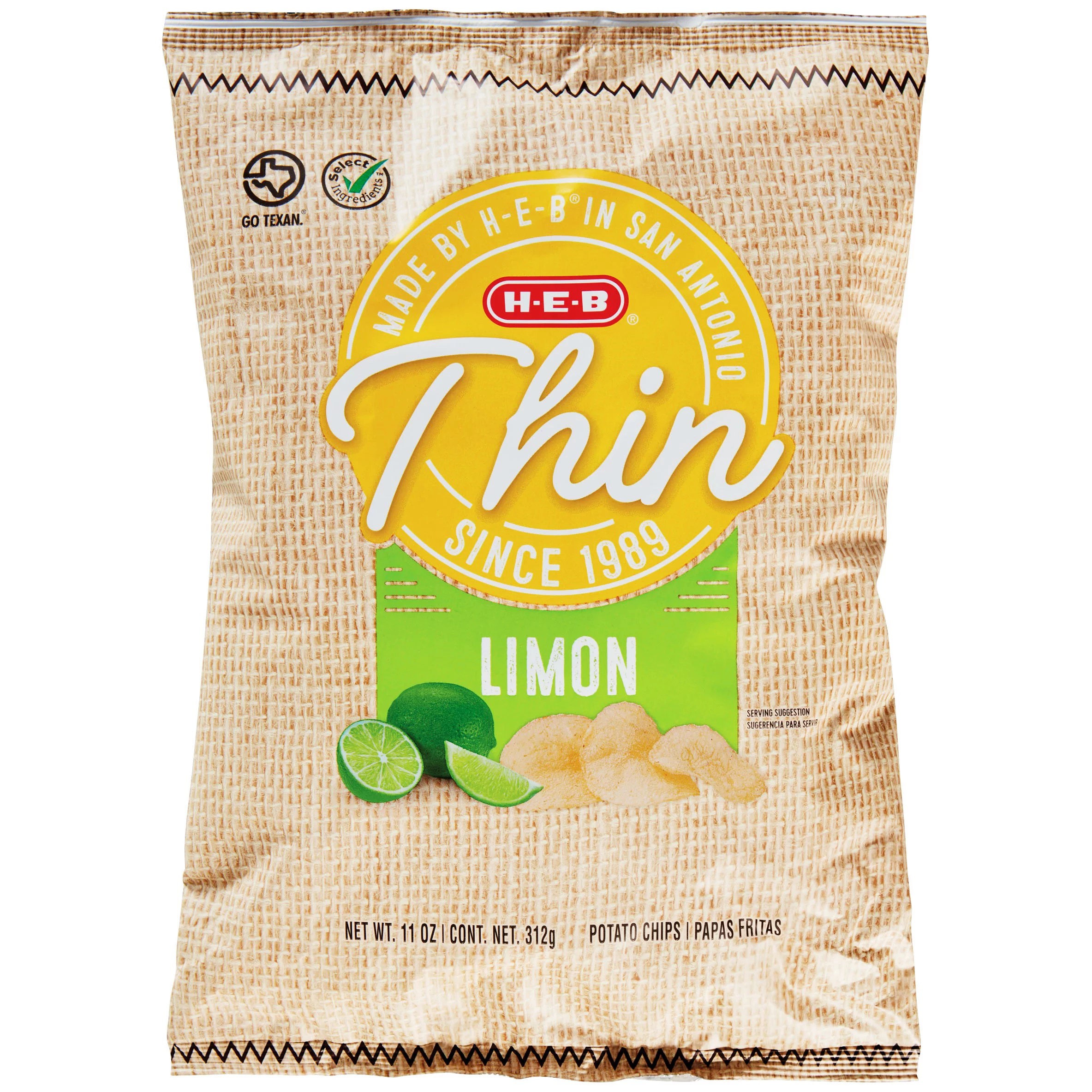 HEB Thin Limon Potato Chips Shop Chips at HEB