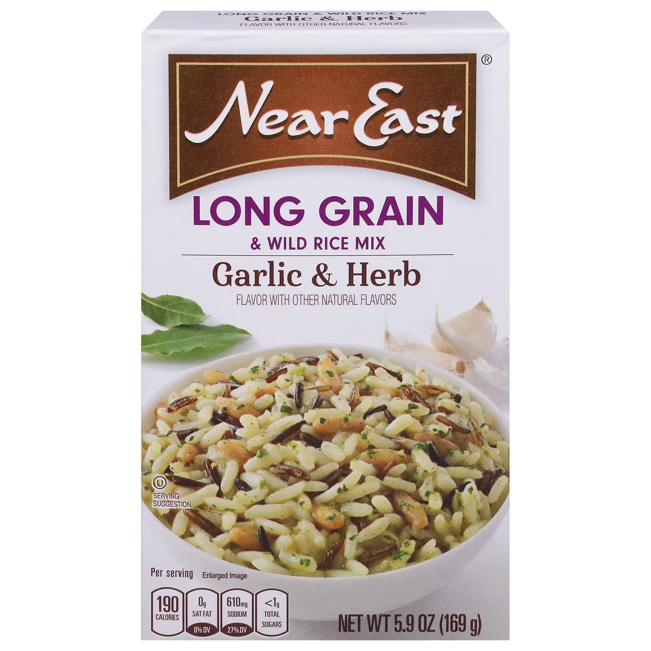 Near East Garlic & Herb Long Grain & Wild Rice Mix Shop Rice & Grains