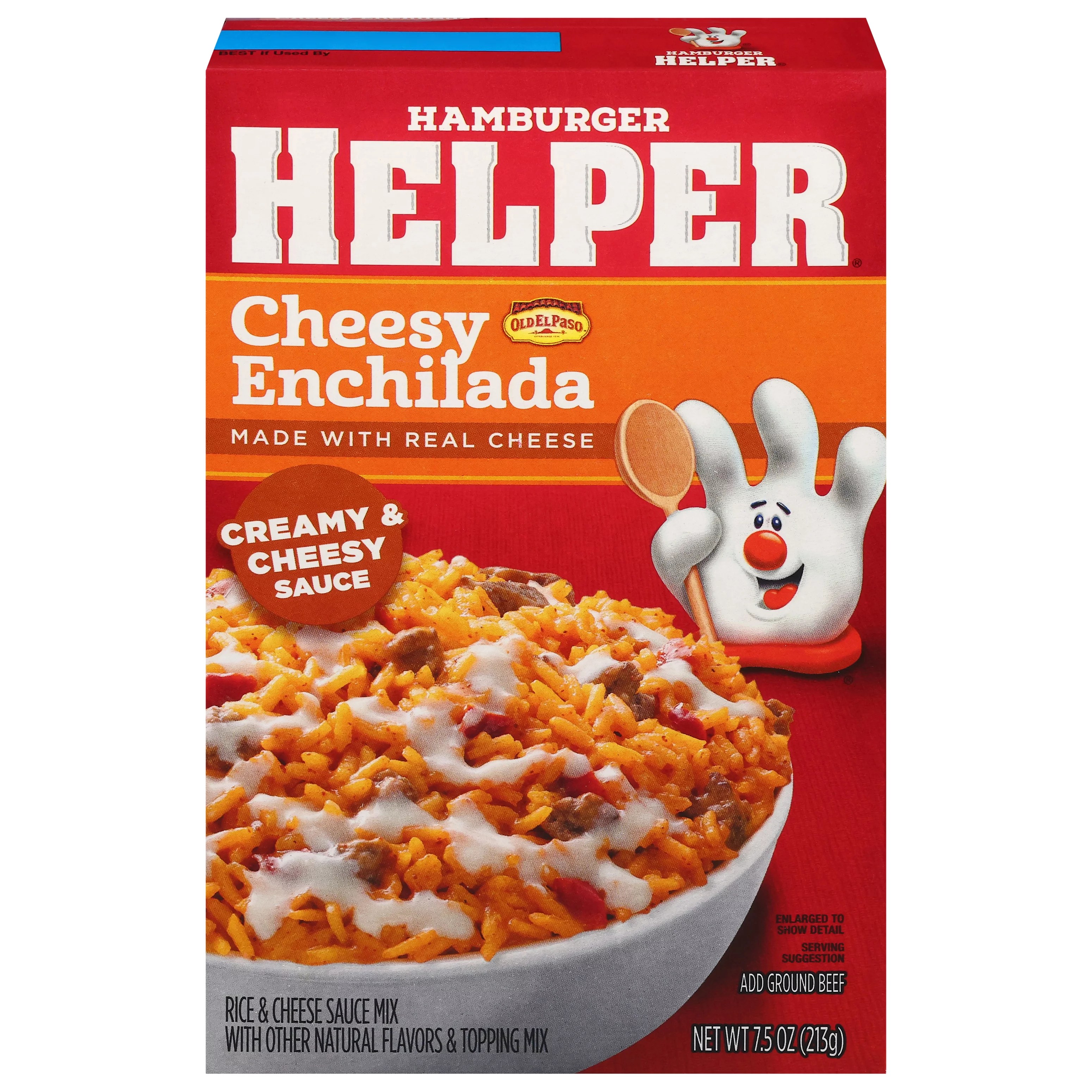 Hamburger Helper Cheesy Enchilada Rice and Sauce and Topping Mix Shop