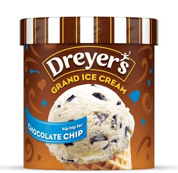 Dreyer's Grand Rich and Creamy Chocolate Chip Ice Cream Shop Ice
