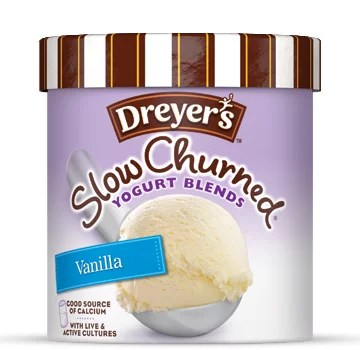 Dreyer's Slow Churned Yogurt Blends Cultured Vanilla Frozen Dairy