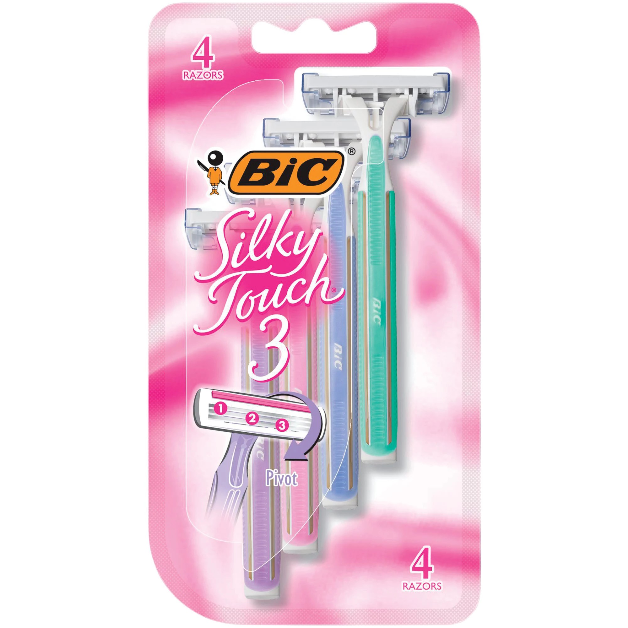 Bic Silky Touch 3 Women's Disposable Razor, Assorted - Shop Bath & Skin