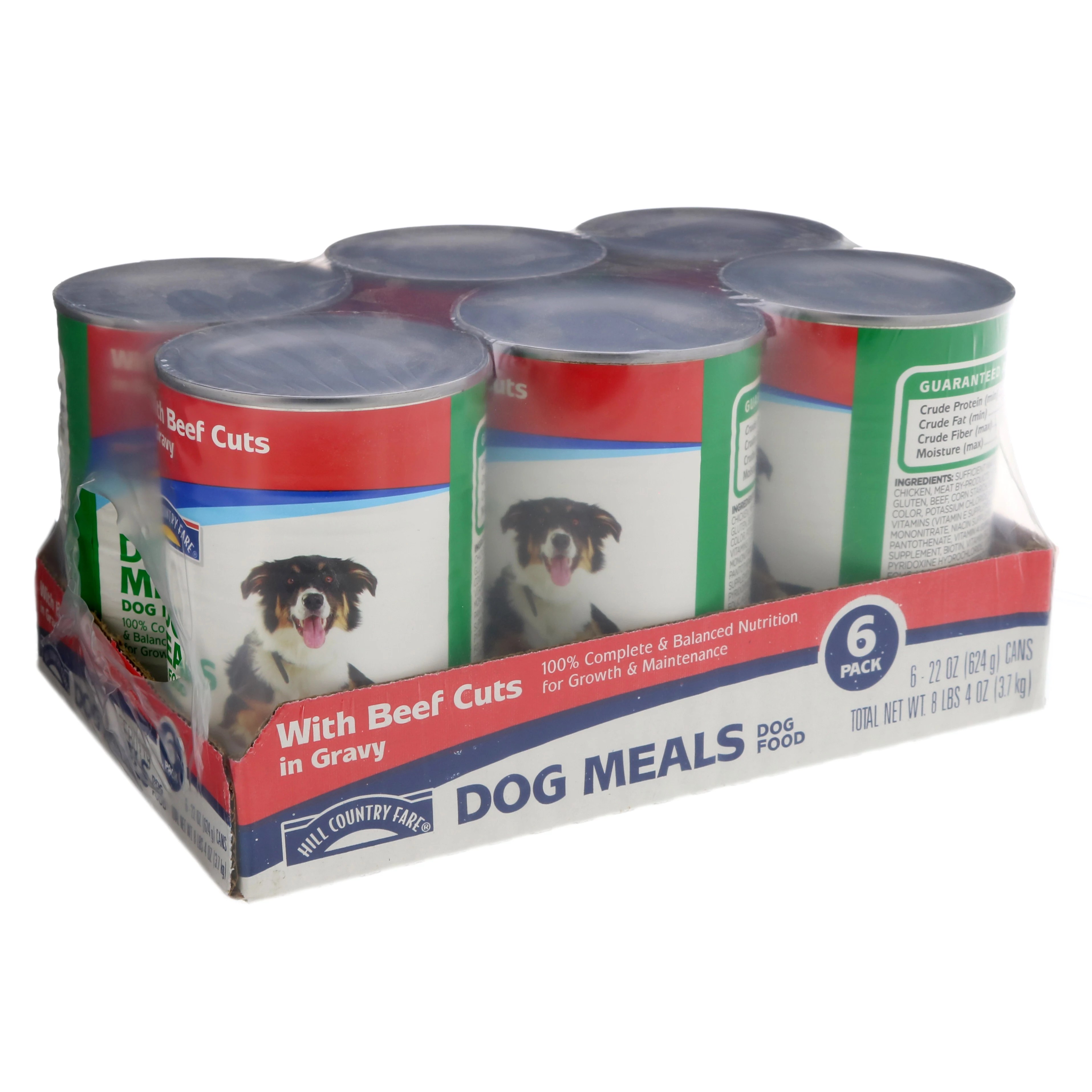 Hill Country Fare Dog Meals Complete and Balanced with Beef Cuts in Gravy Wet Dog Food Shop