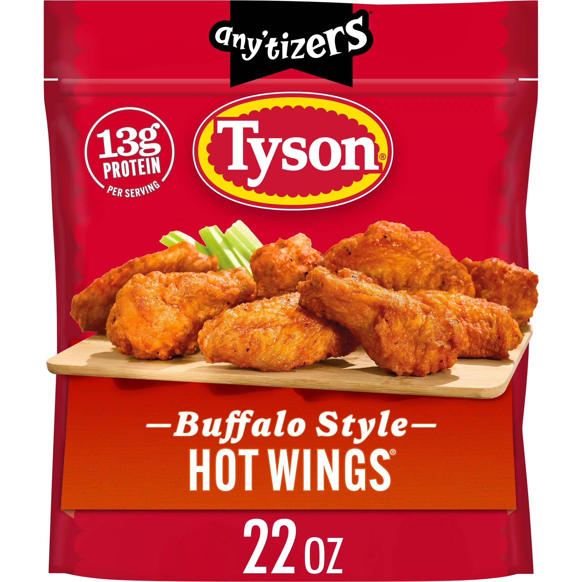 Tyson Anytizers Buffalo Style BoneIn Chicken Wings Shop Chicken at HEB