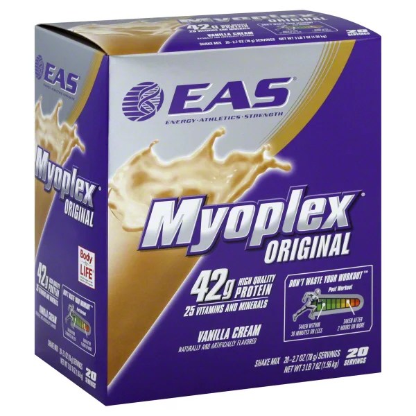 EAS Myoplex Original Vanilla Cream Protein Shake Mix Shop Diet