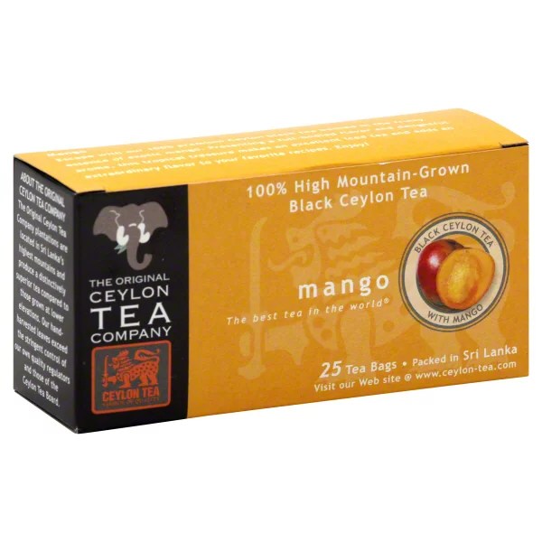 The Original Ceylon Tea Company Mango Black Ceylon Tea Bags Shop Tea