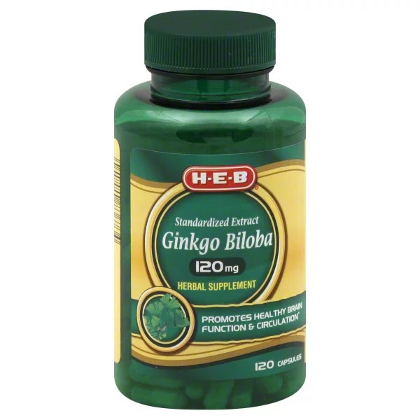 HEB Ginkgo Biloba Herbal Supplement Capsules 120 mg Shop Vitamins