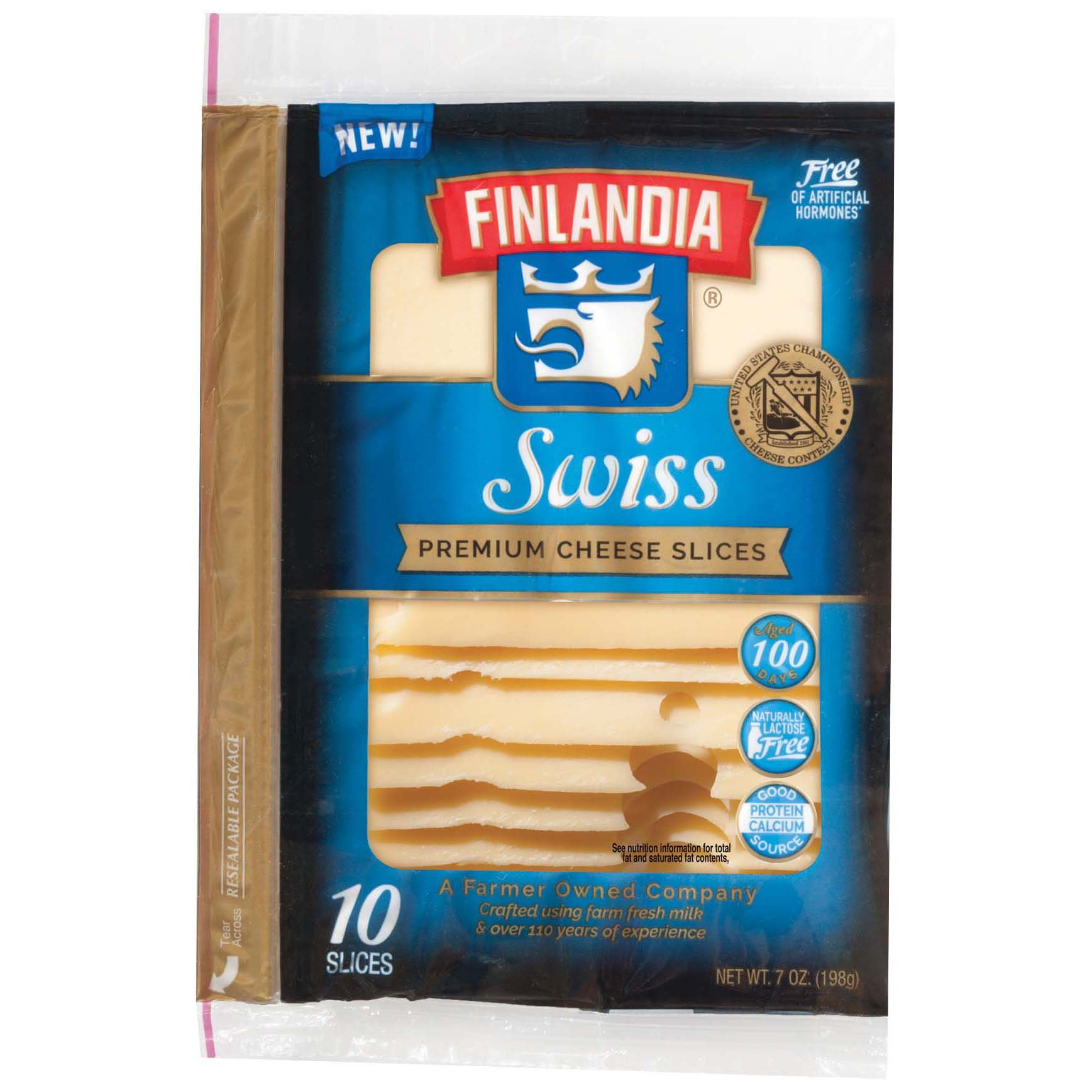 Finlandia Imported Premium Swiss Cheese Slices Shop Cheese at HEB