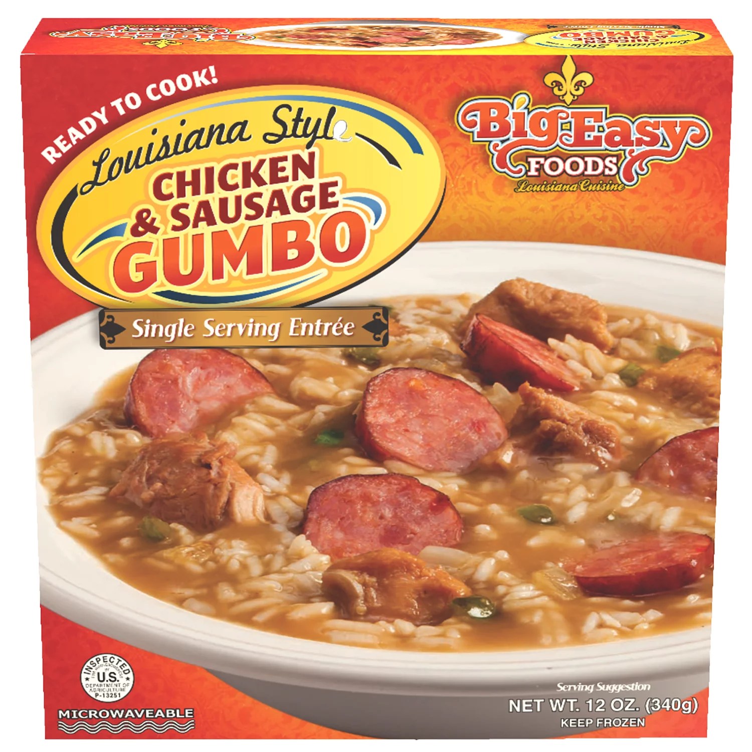 Big Easy Foods Louisiana Style Chicken and Sausage Gumbo Shop Meals