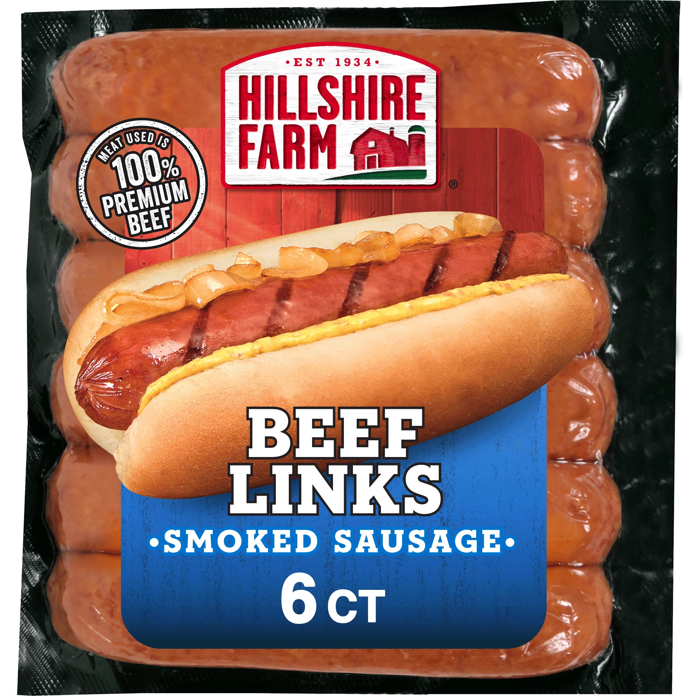 Hillshire Farm Beef Smoked Sausage Links Shop Sausage at HEB