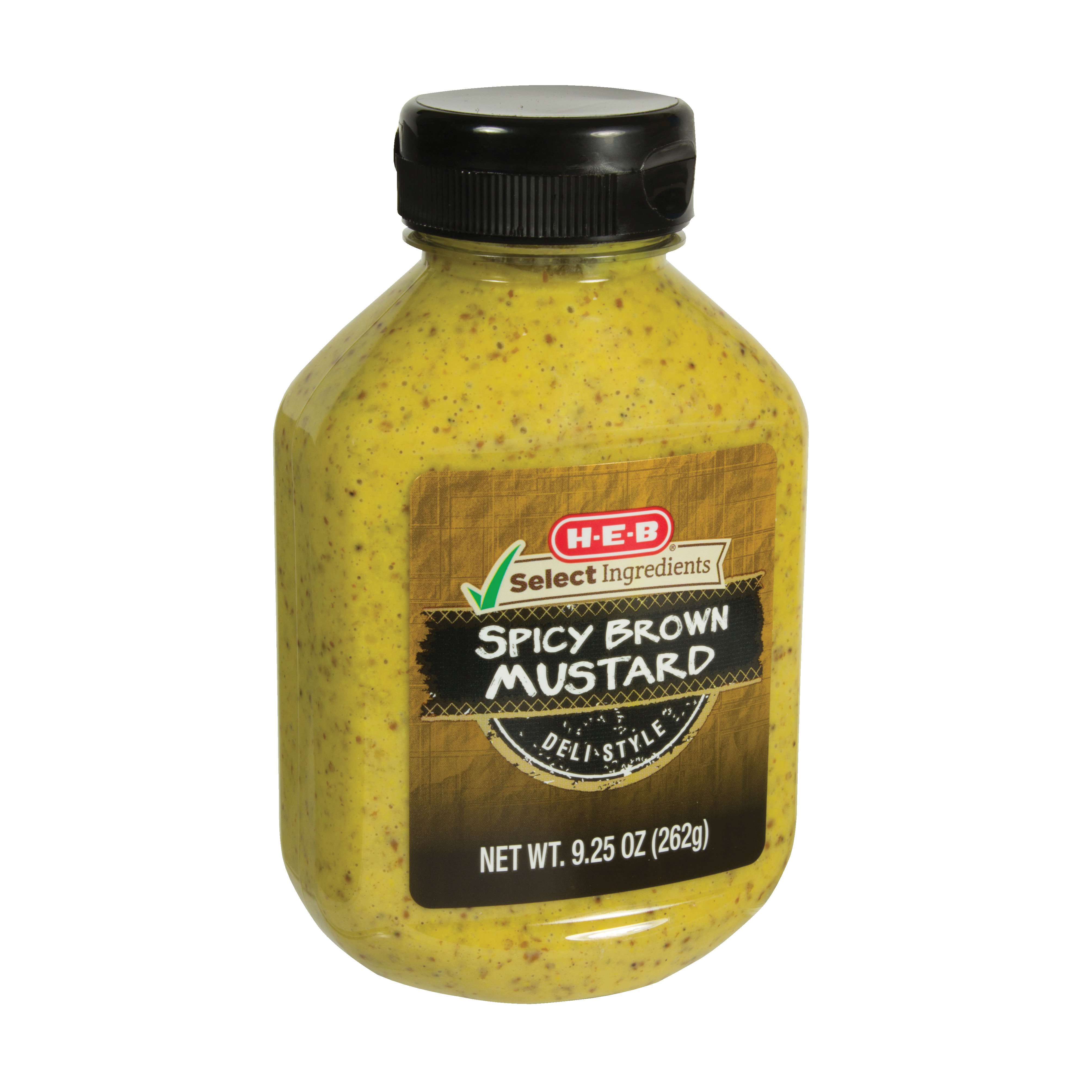HEB Select Ingredients Spicy Brown Deli Style Mustard Shop Mustard
