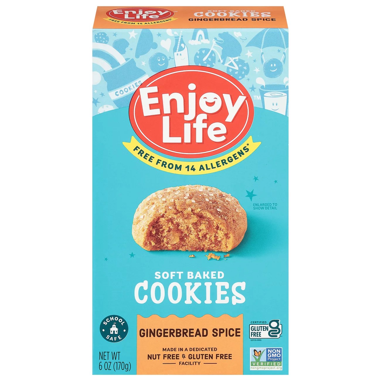 Enjoy Life Gluten Free Allergy Friendly Gingerbread Spice Vegan Soft