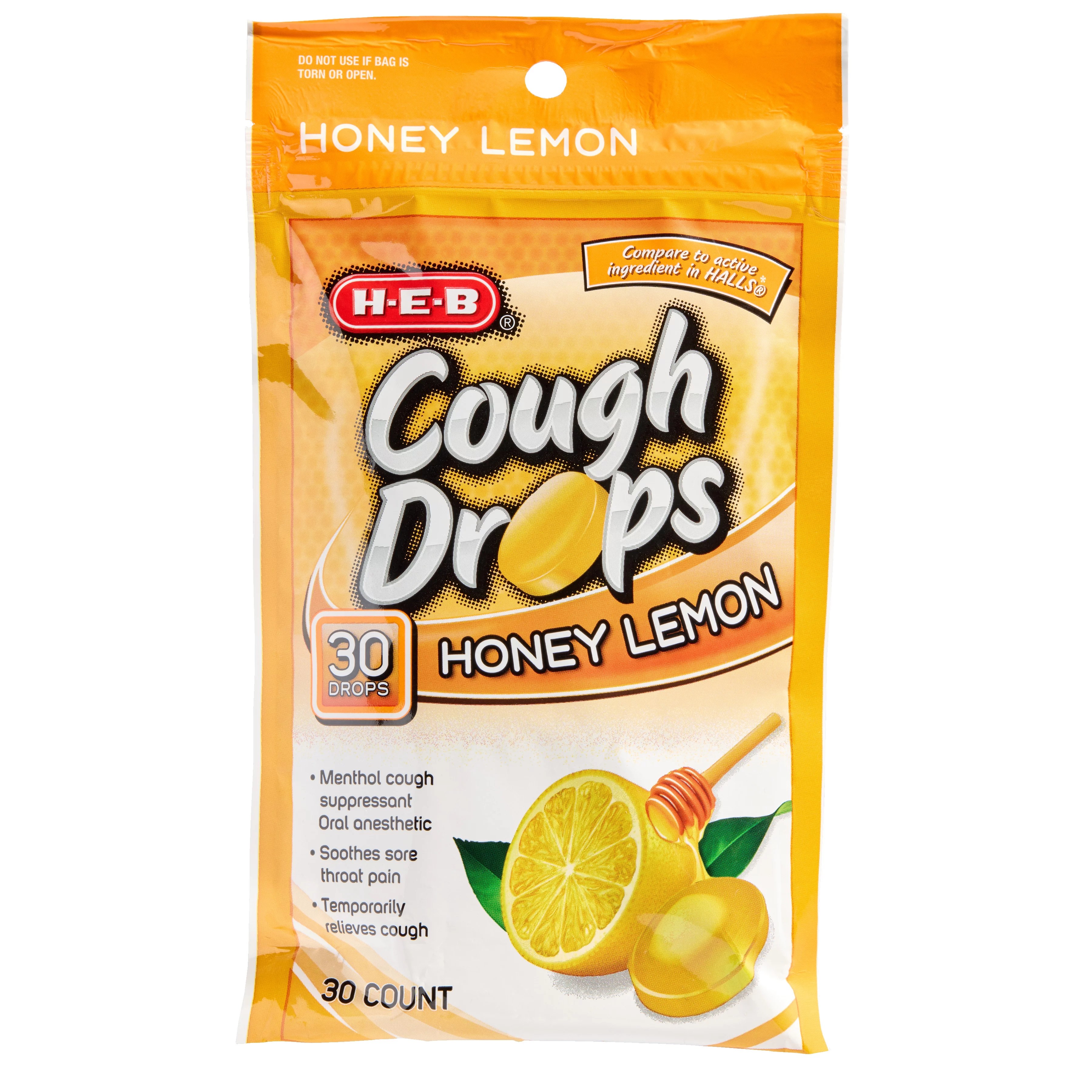 HEB Honey Lemon Cough Drops Shop Cough, Cold & Flu at HEB