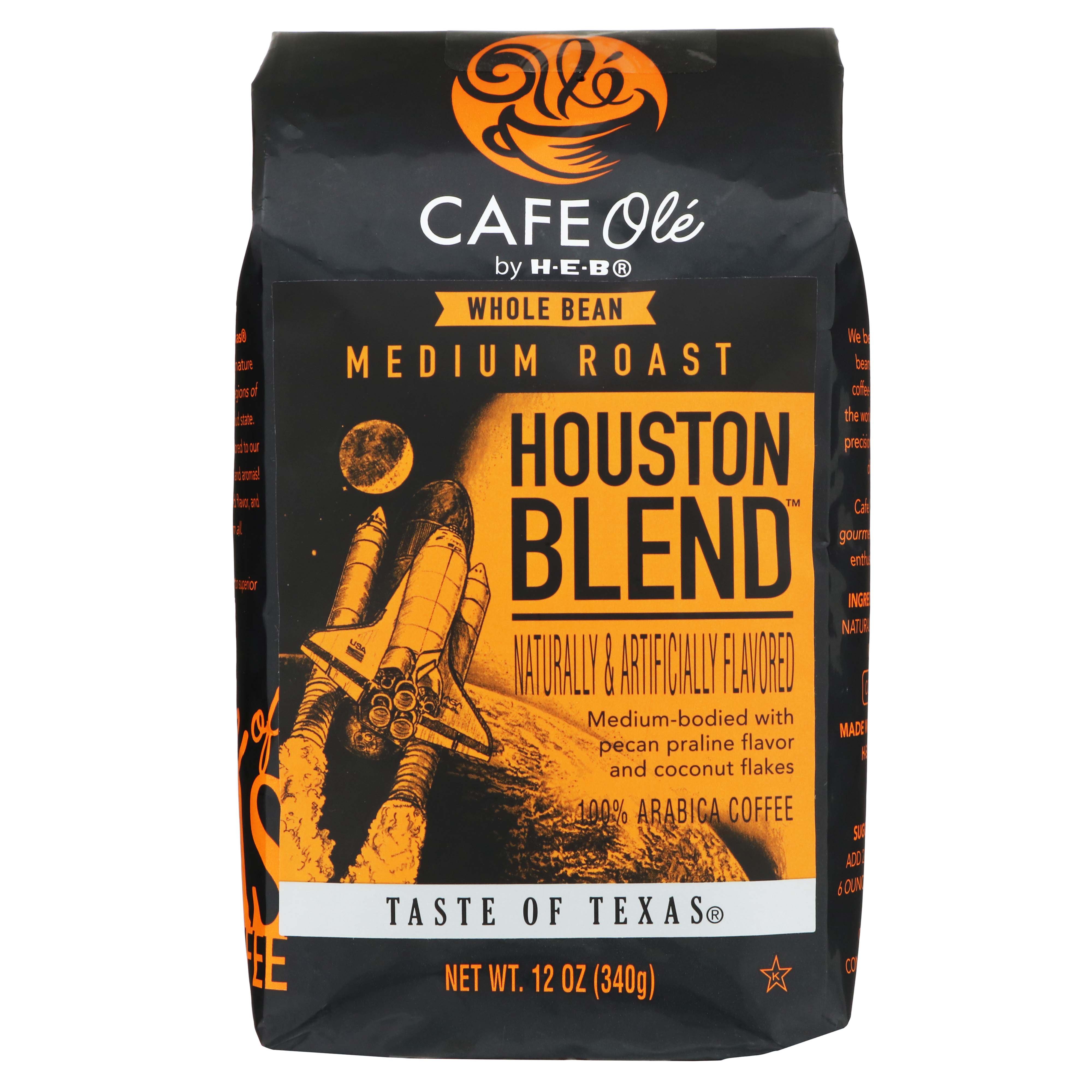 HEB Cafe Ole Houston Blend Medium Roast Whole Bean Coffee Shop Coffee at HEB