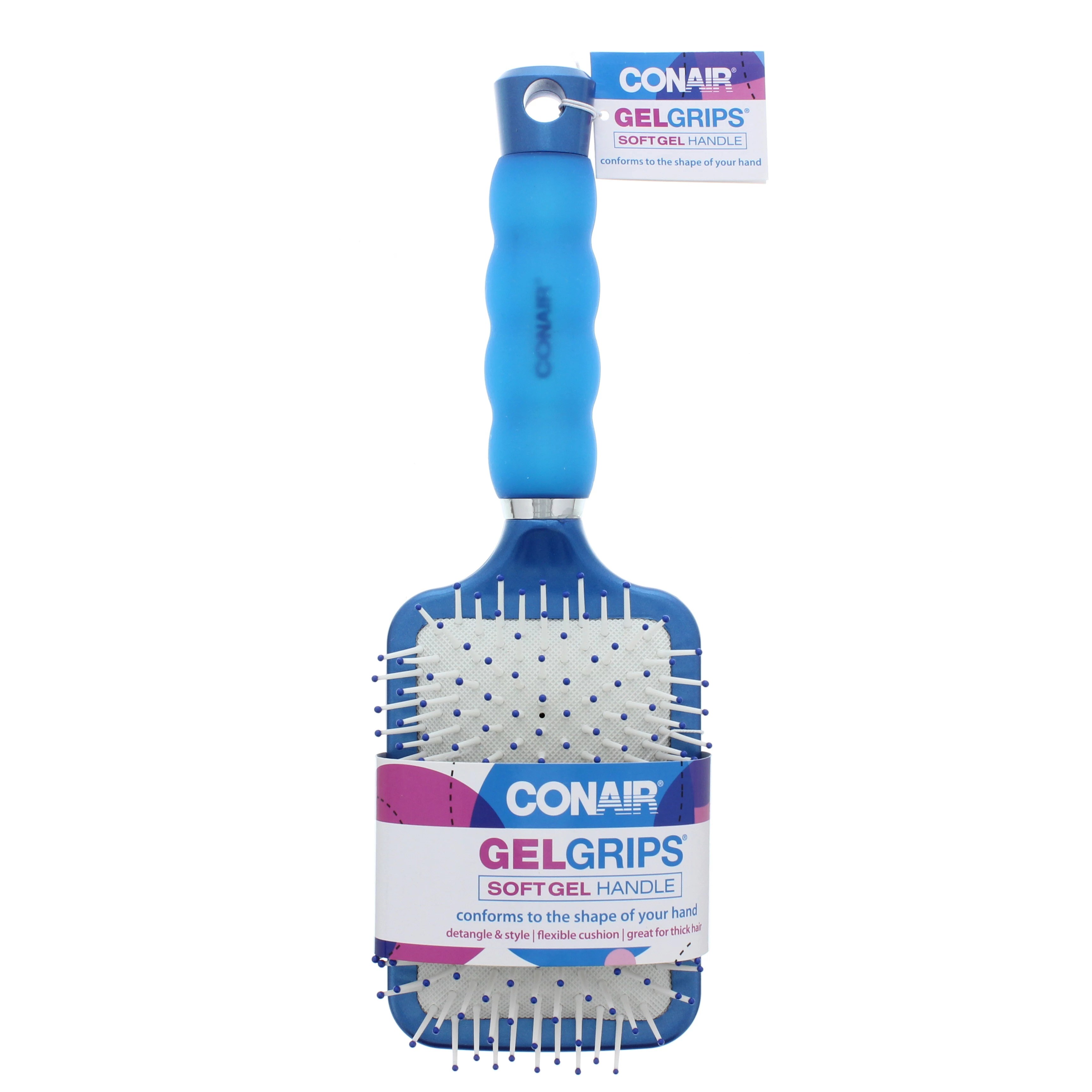 Conair Gel Grips Paddle Hair Brush Colors May Vary Shop Brushes