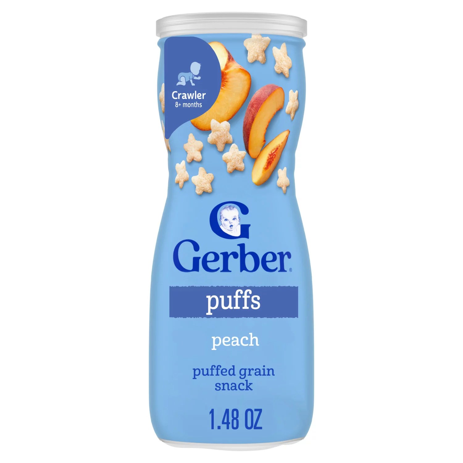 Gerber Graduates Puffs Peach Puffed Grains with Real Fruit