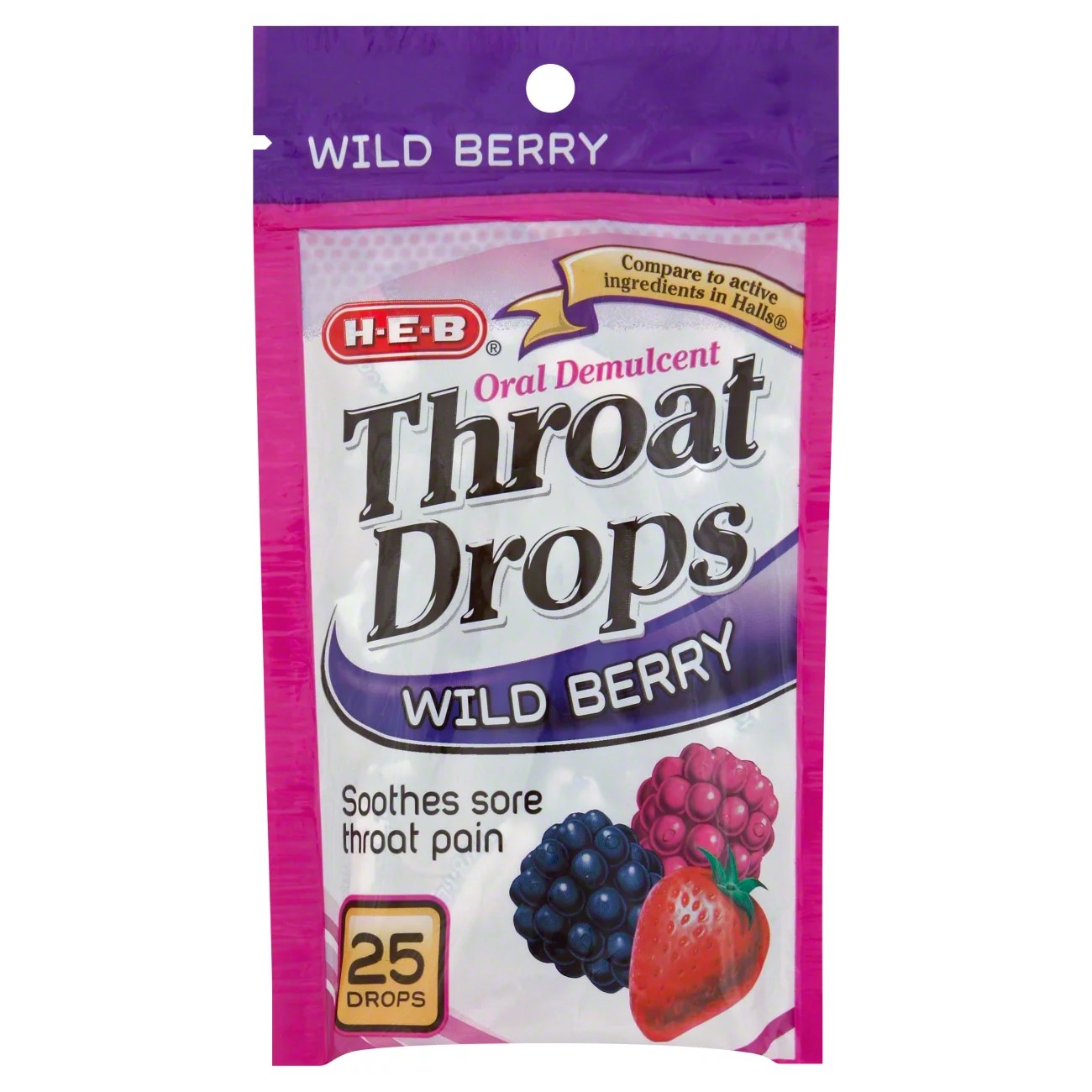 HEB Wild Berry Throat Drops Shop Medicines & Treatments at HEB