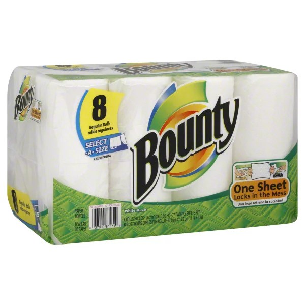 Bounty Bounty Regular Roll SelectaSize Paper Towel Shop Paper