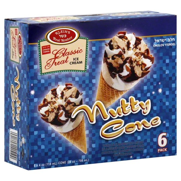 Klein's Kosher Nutty Cone Ice Cream Shop Cones & Sandwiches at HEB