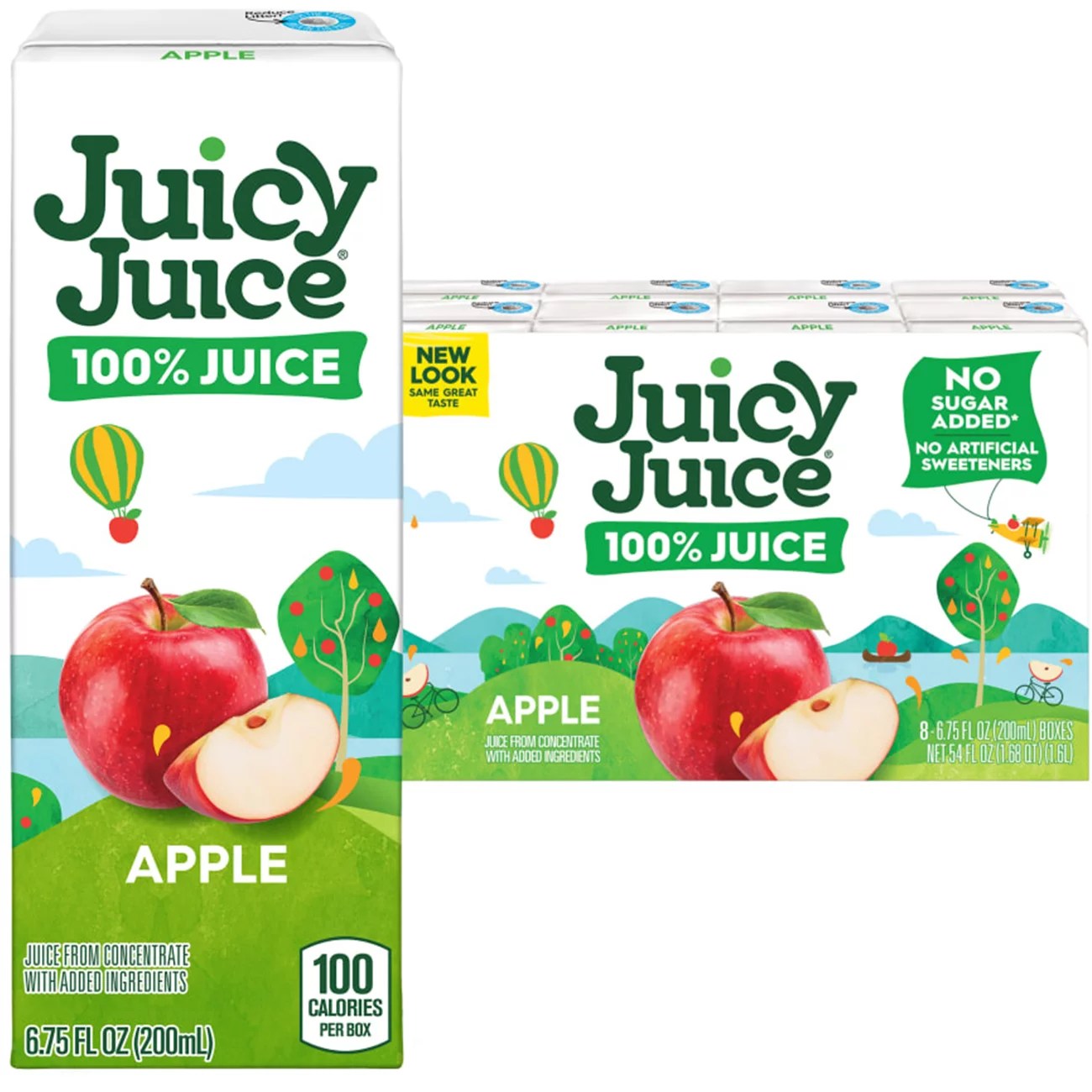 Juicy Juice 100 Apple Juice 6.75 oz Boxes Shop Juice at HEB