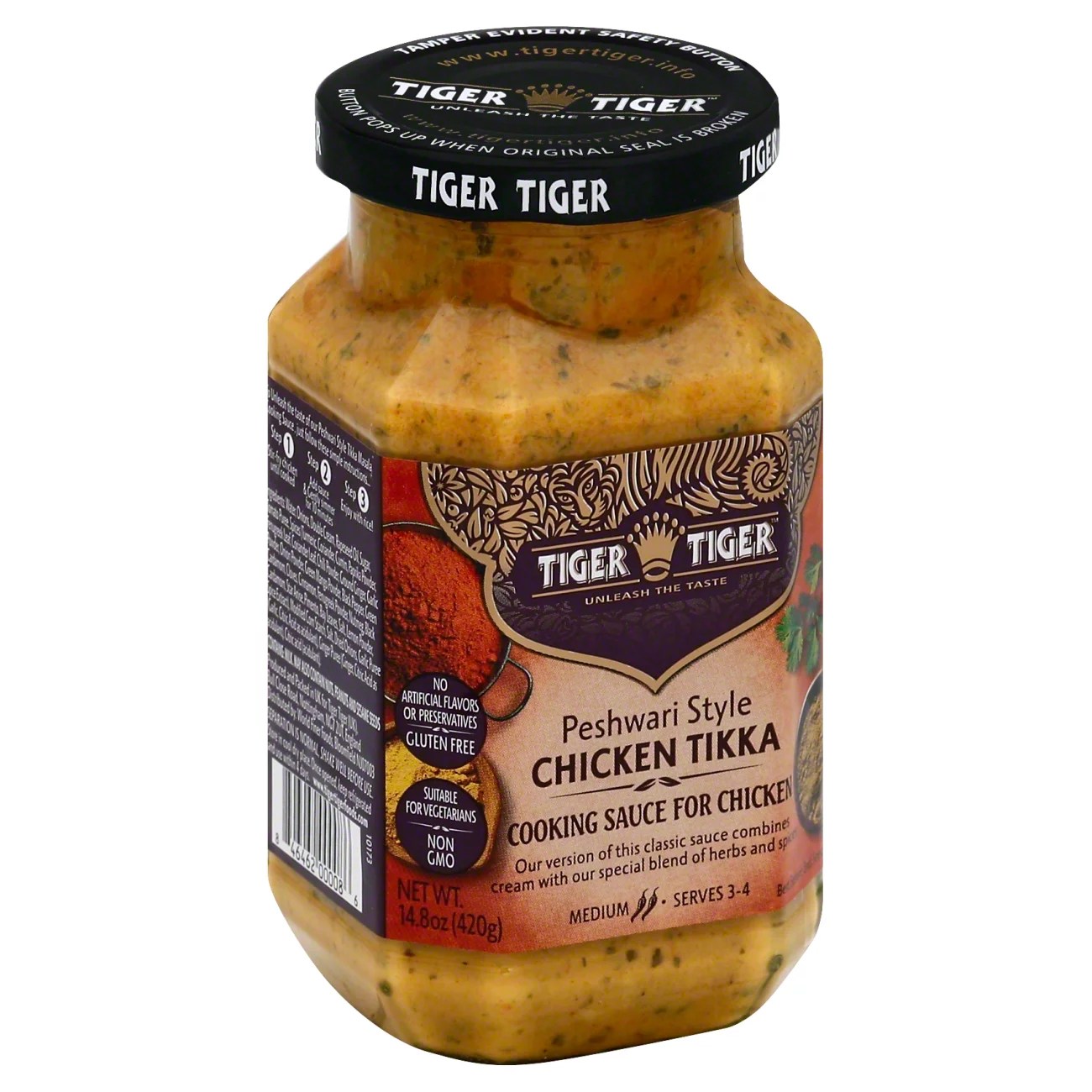 Tiger Tiger Peshwari Chicken Tikka Simmer Sauce Shop Cooking Sauces