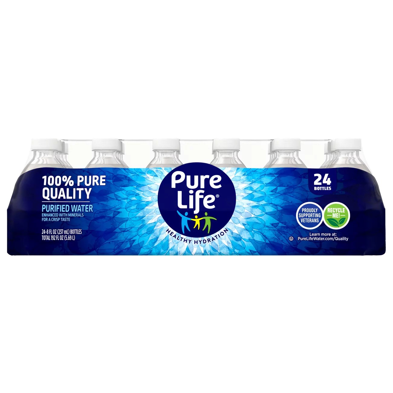 Nestle Pure Life Purified Water 8 oz Bottles Shop Water at HEB