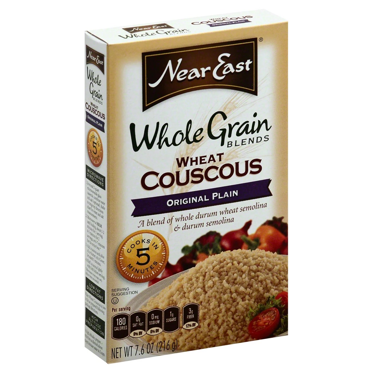 Near East Whole Grain Blends, Original Plain Wheat Couscous Shop Pasta at HEB