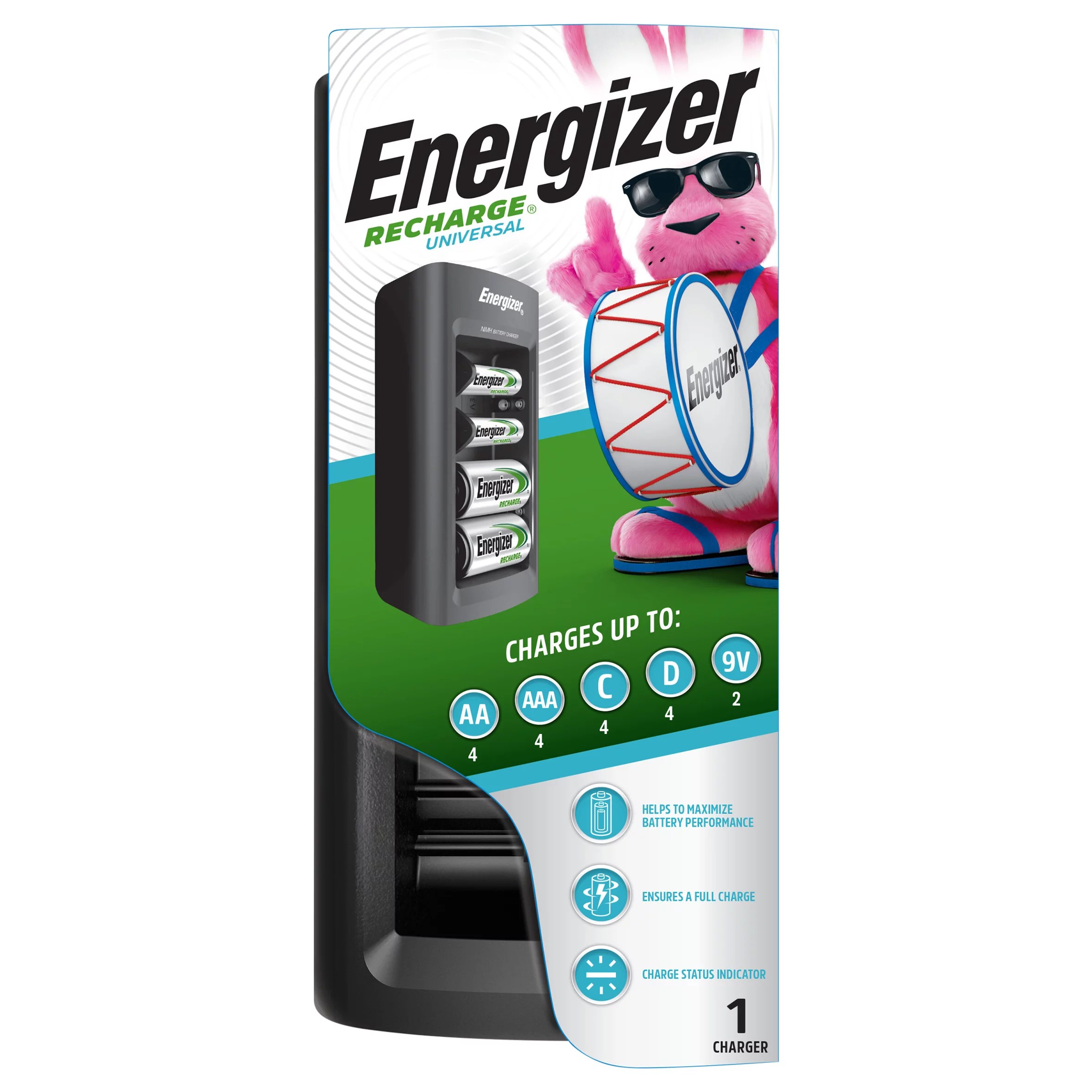 Energizer Recharge Universal Charger Shop Batteries at HEB