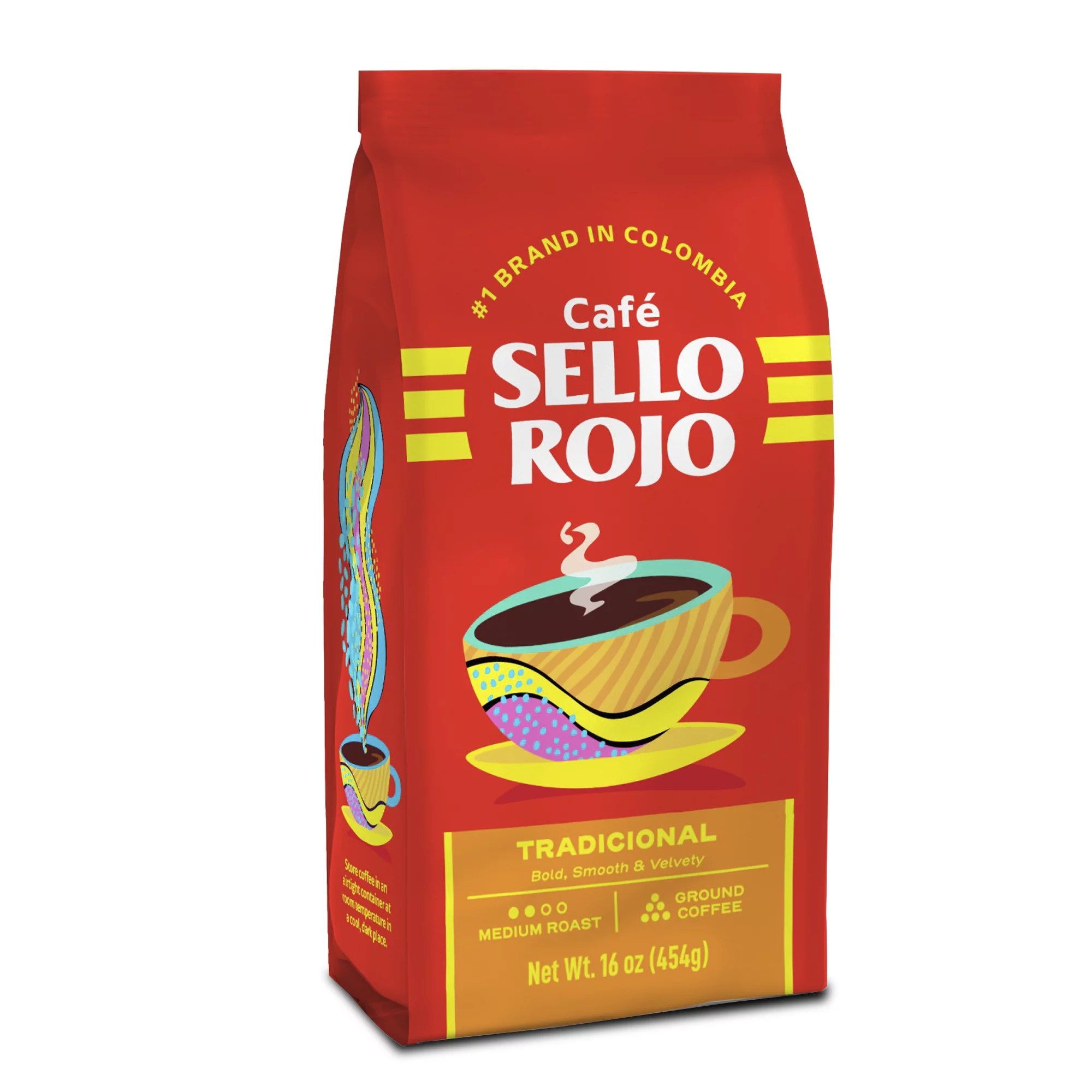 Cafe Sello Rojo Medium Roast Premium Columbian Coffee Shop Coffee at
