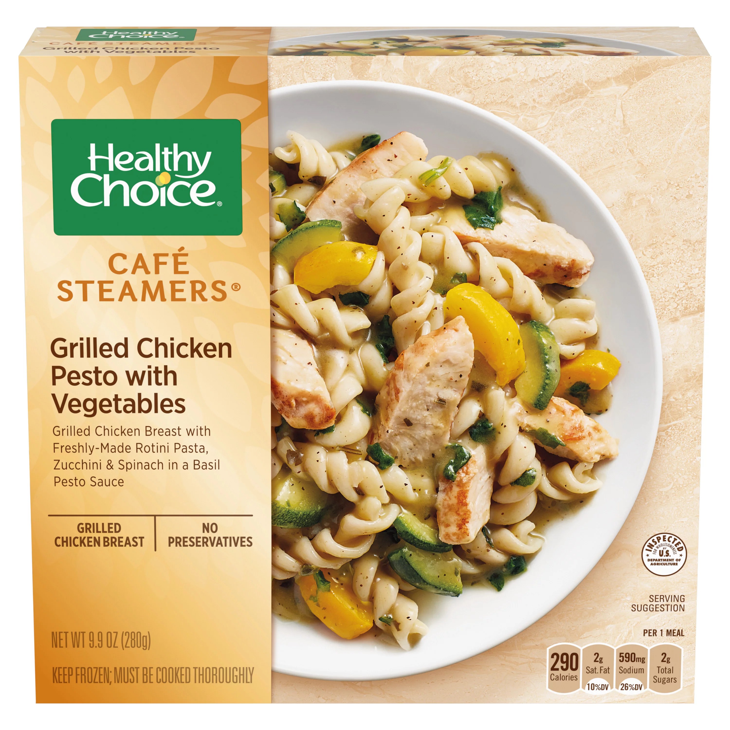 Healthy Choice Cafe Steamers Chicken Pesto Classico Shop Entrees