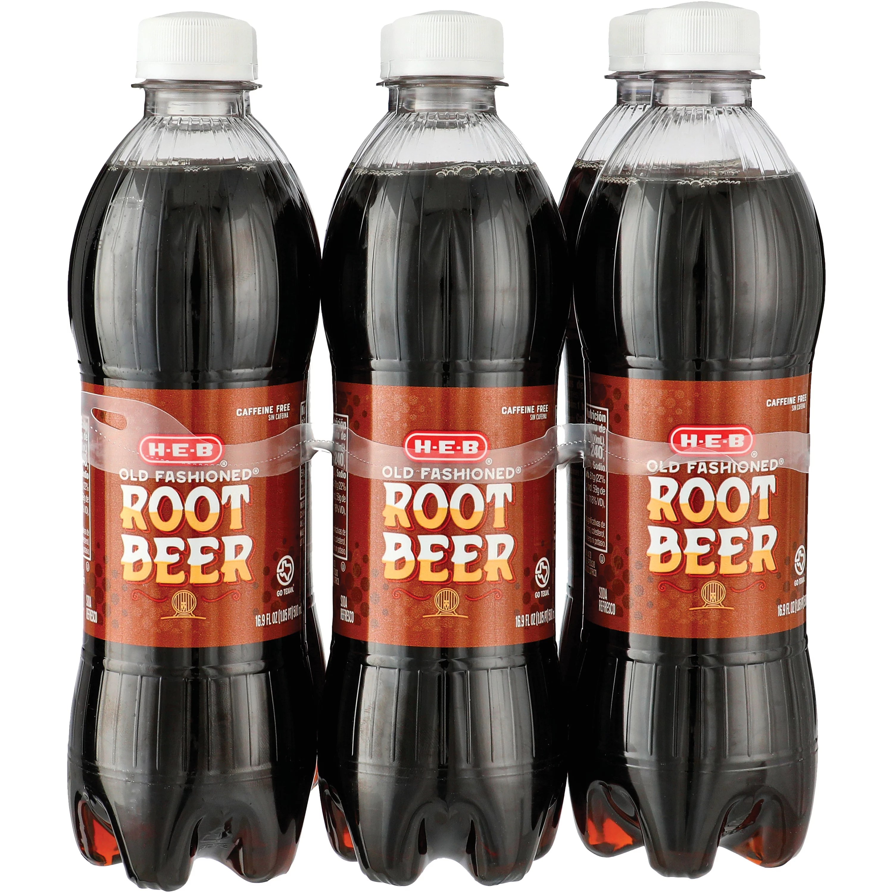 HEB Old Fashioned Root Beer Soda 16.9 oz Bottles Shop Soda at HEB