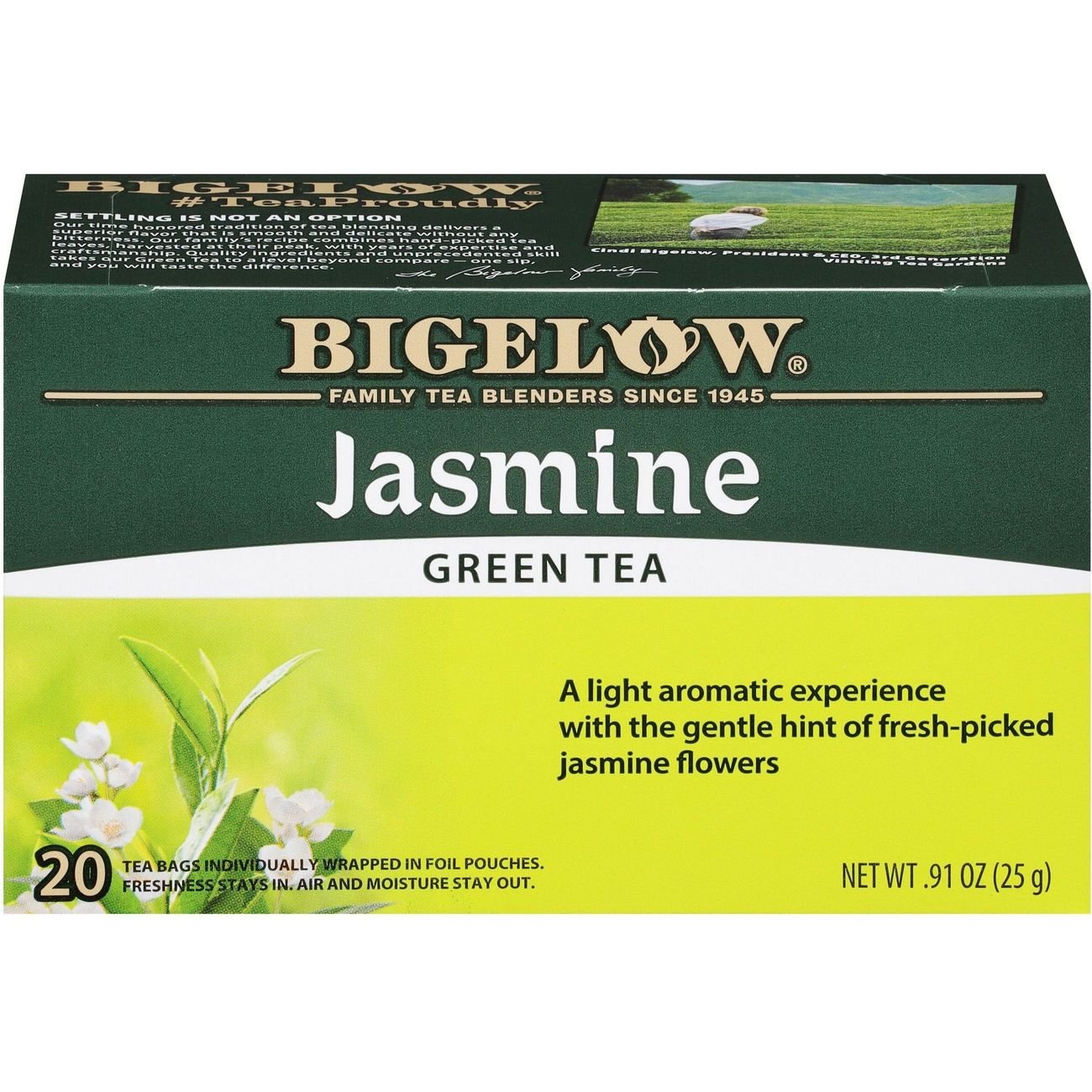 Bigelow Jasmine Green Tea Bags Shop Tea at HEB