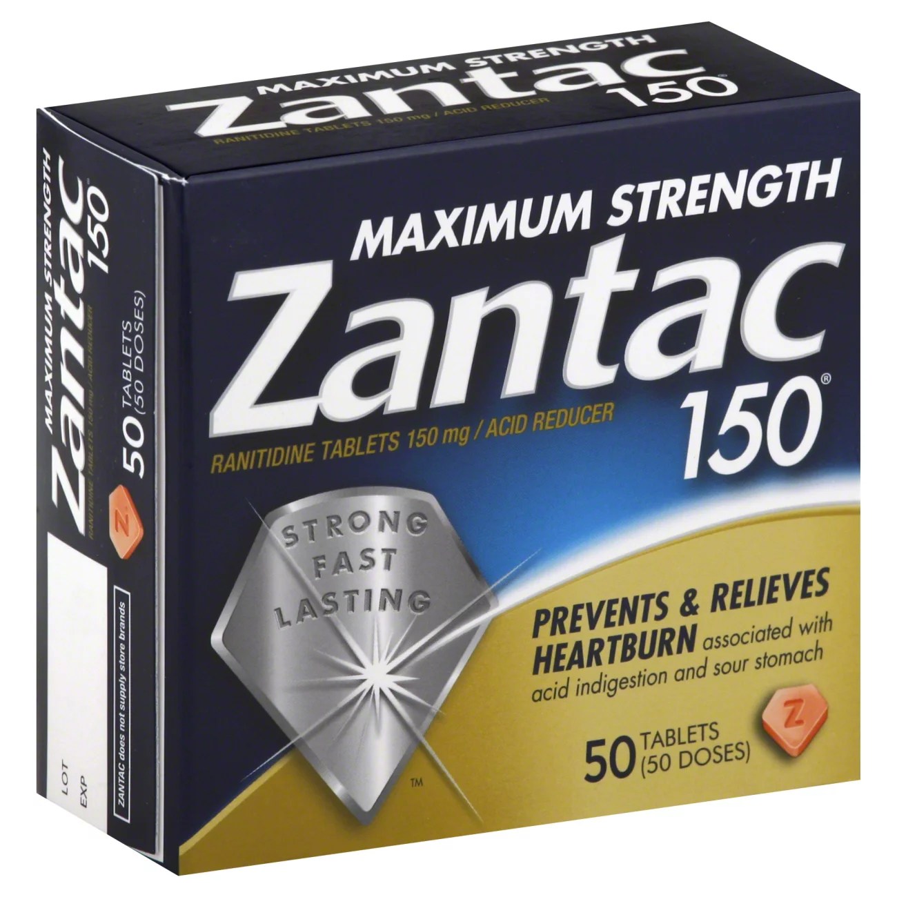 Zantac 150 Maximum Strength Acid Reducer Tablets Shop Digestion